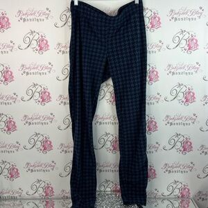 Columbia tights fleece houndstooth Dark Blue Garment soft fuzzy furry chevron